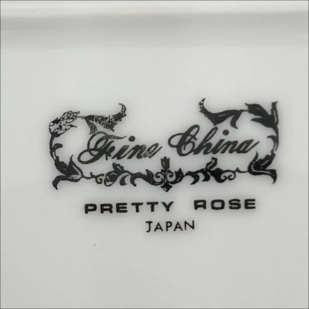 Vintage Fine China of Japan Oval Serving Plate Platter Pretty Rose Pattern